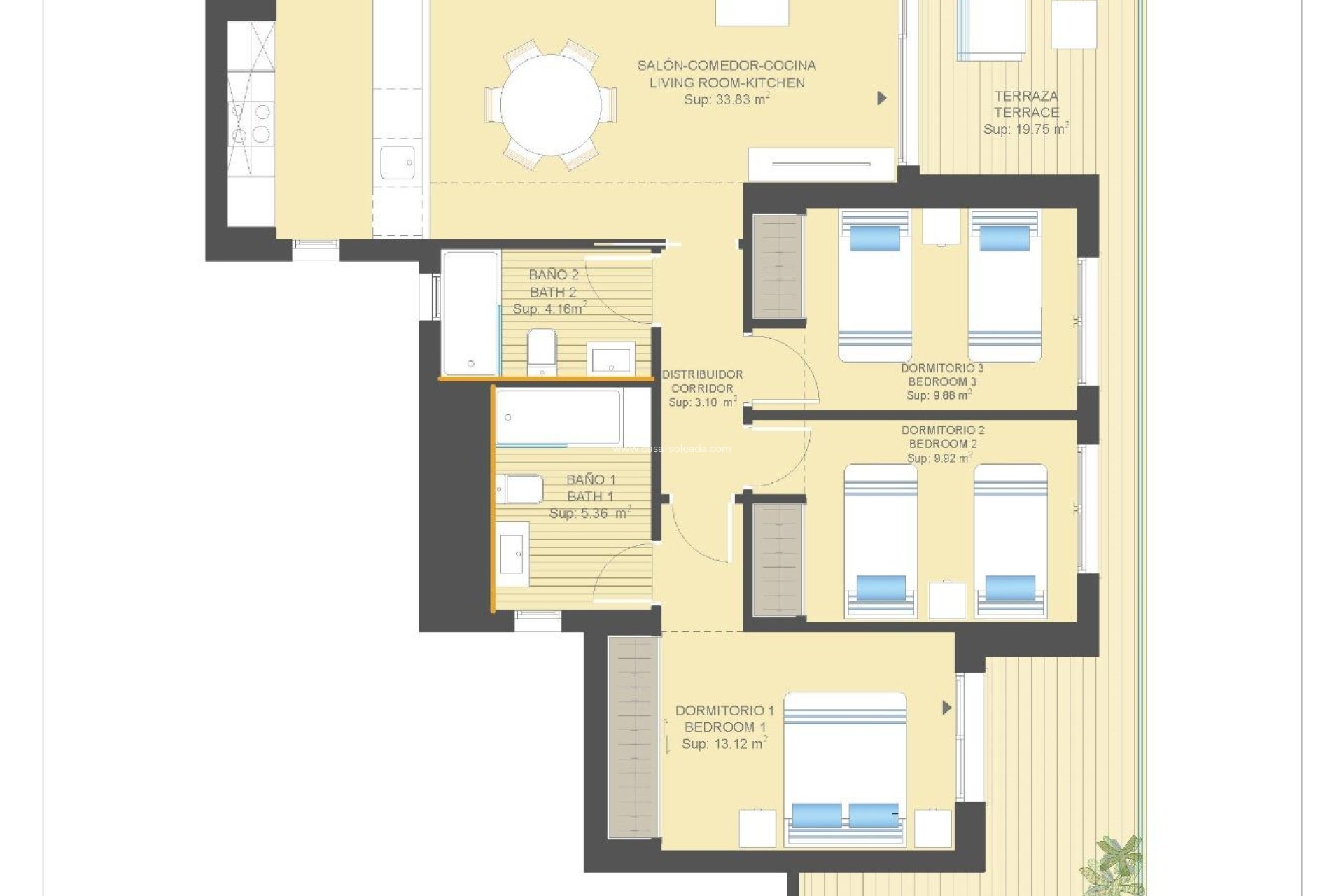 Neue Gebäude - Wohnung - Orihuela Costa - Campoamor