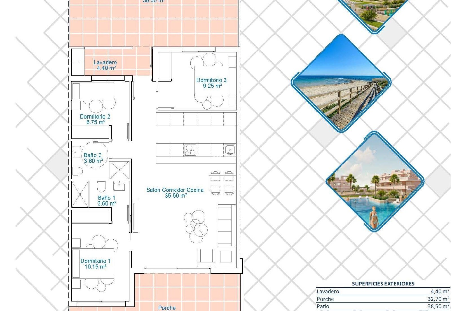 Neue Gebäude - Wohnung - Pilar de la Horadada - Lo Monte
