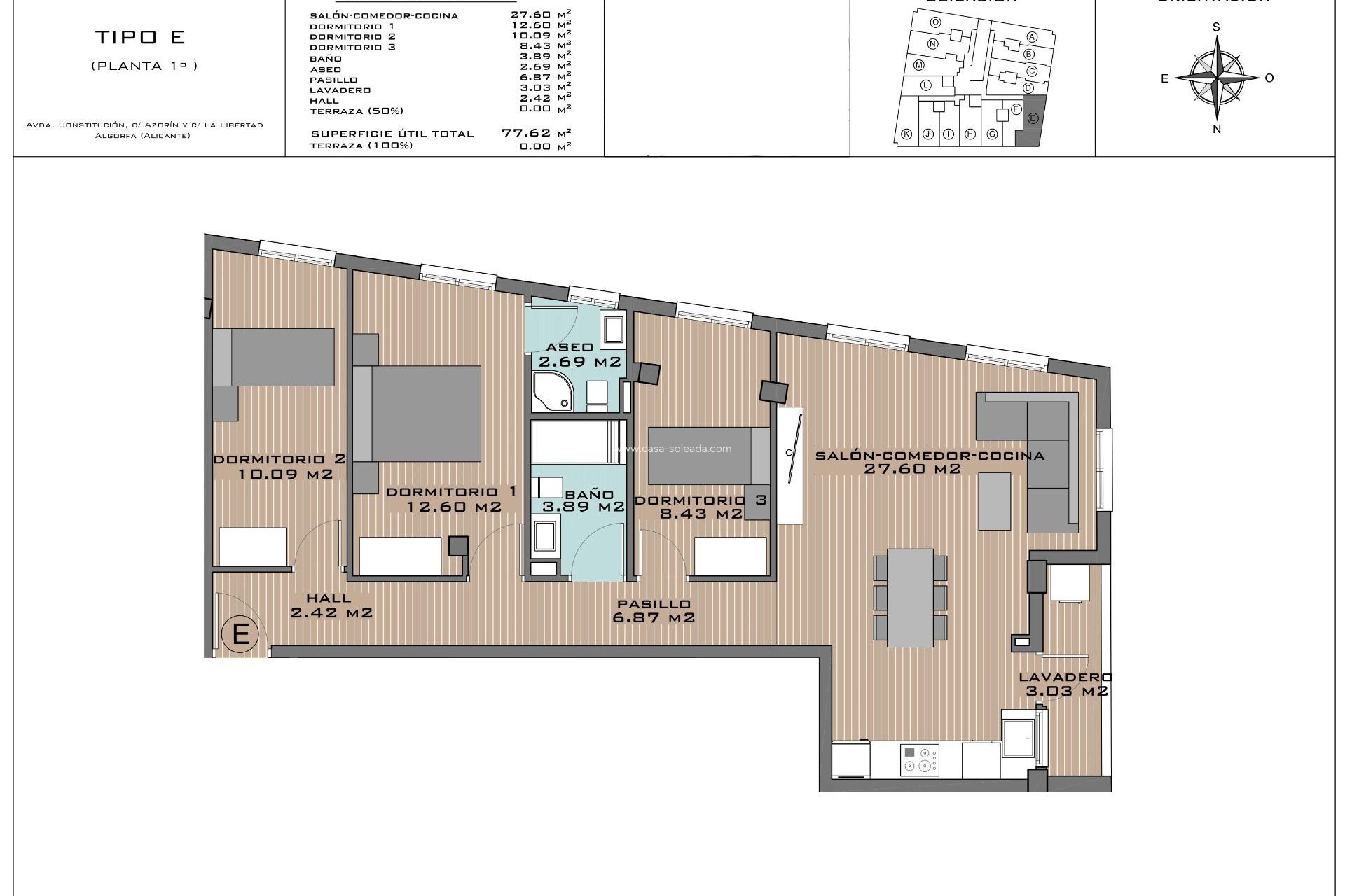 New Build - Apartment / flat - Algorfa