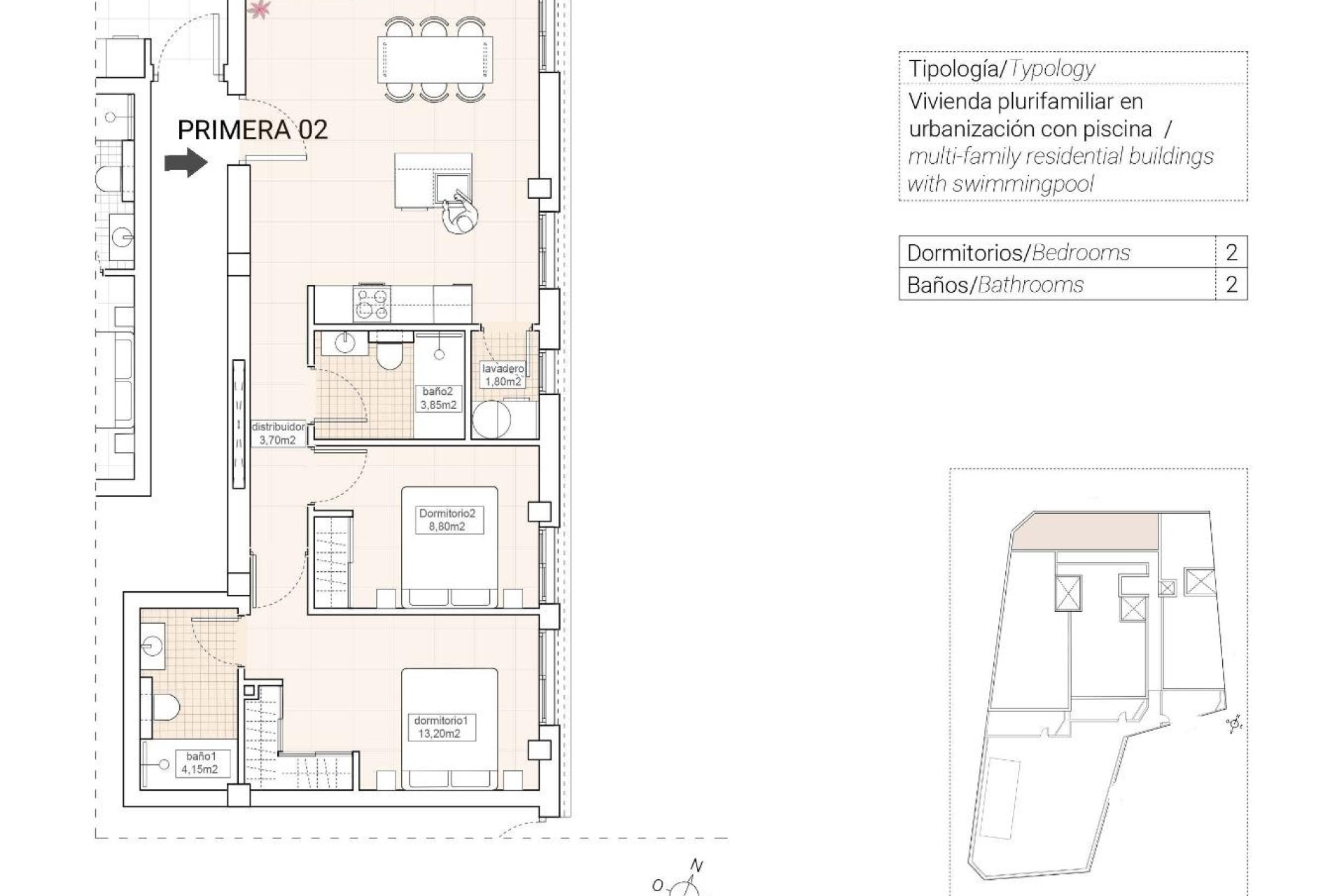 New Build - Apartment / flat - Hondón de las Nieves - Pueblo