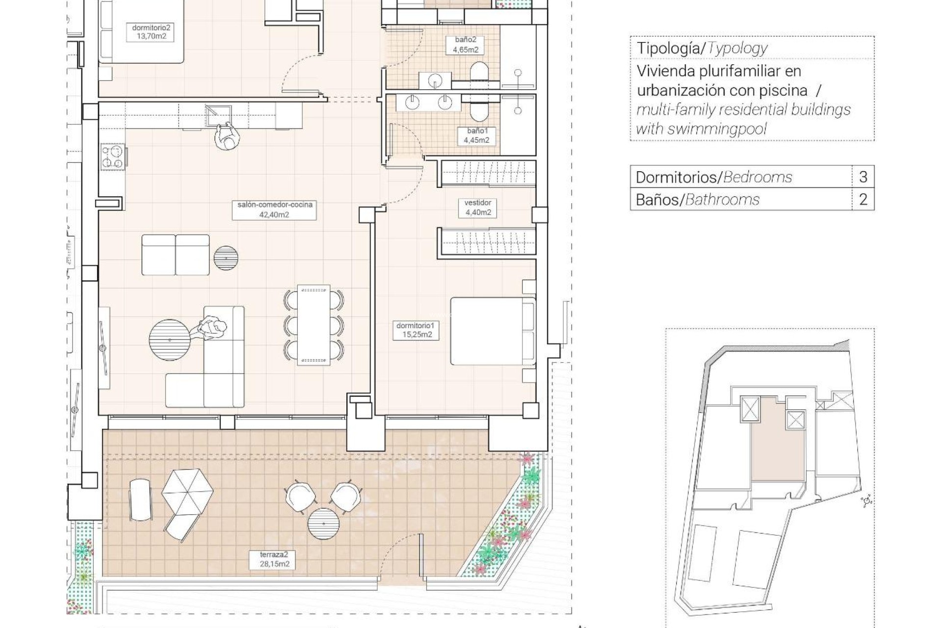 New Build - Apartment / flat - Hondón de las Nieves - Pueblo