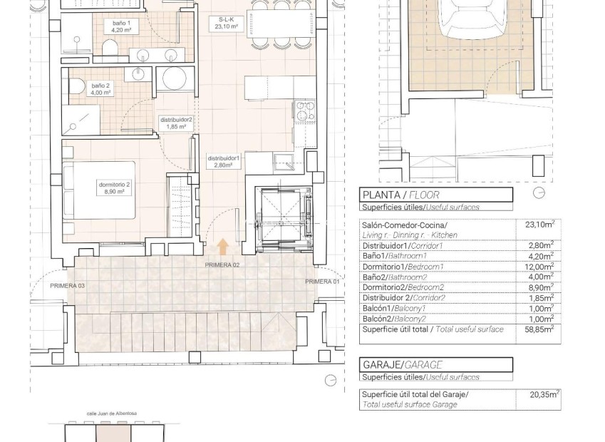 New Build - Apartment / flat - Hondón de las Nieves - Pueblo