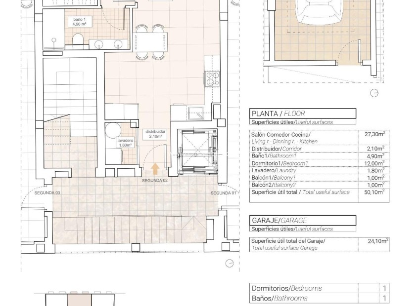 New Build - Apartment / flat - Hondón de las Nieves - Pueblo