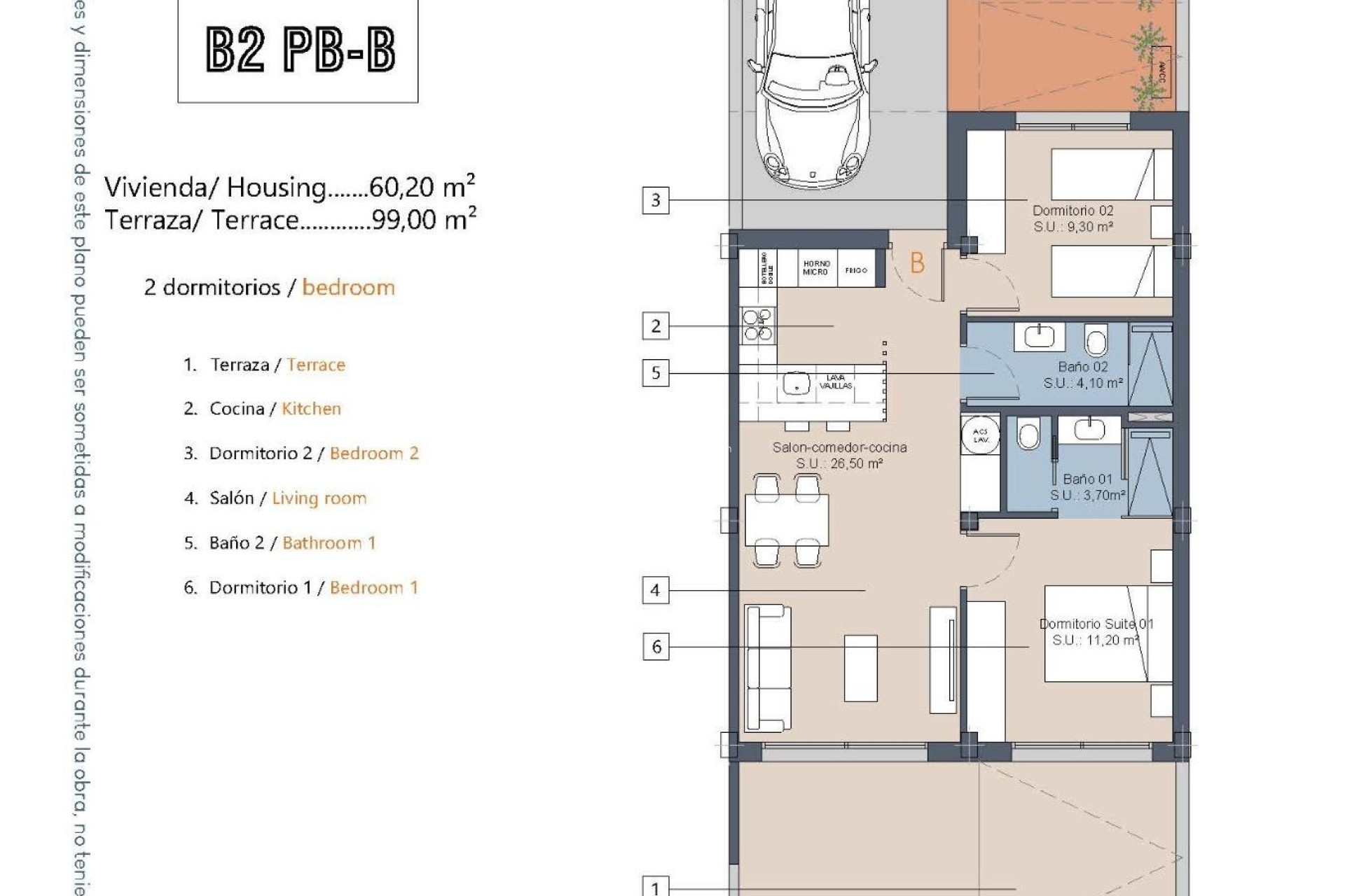 Nieuwbouw Woningen - Bungalow - Los Alcázares - Serena Golf