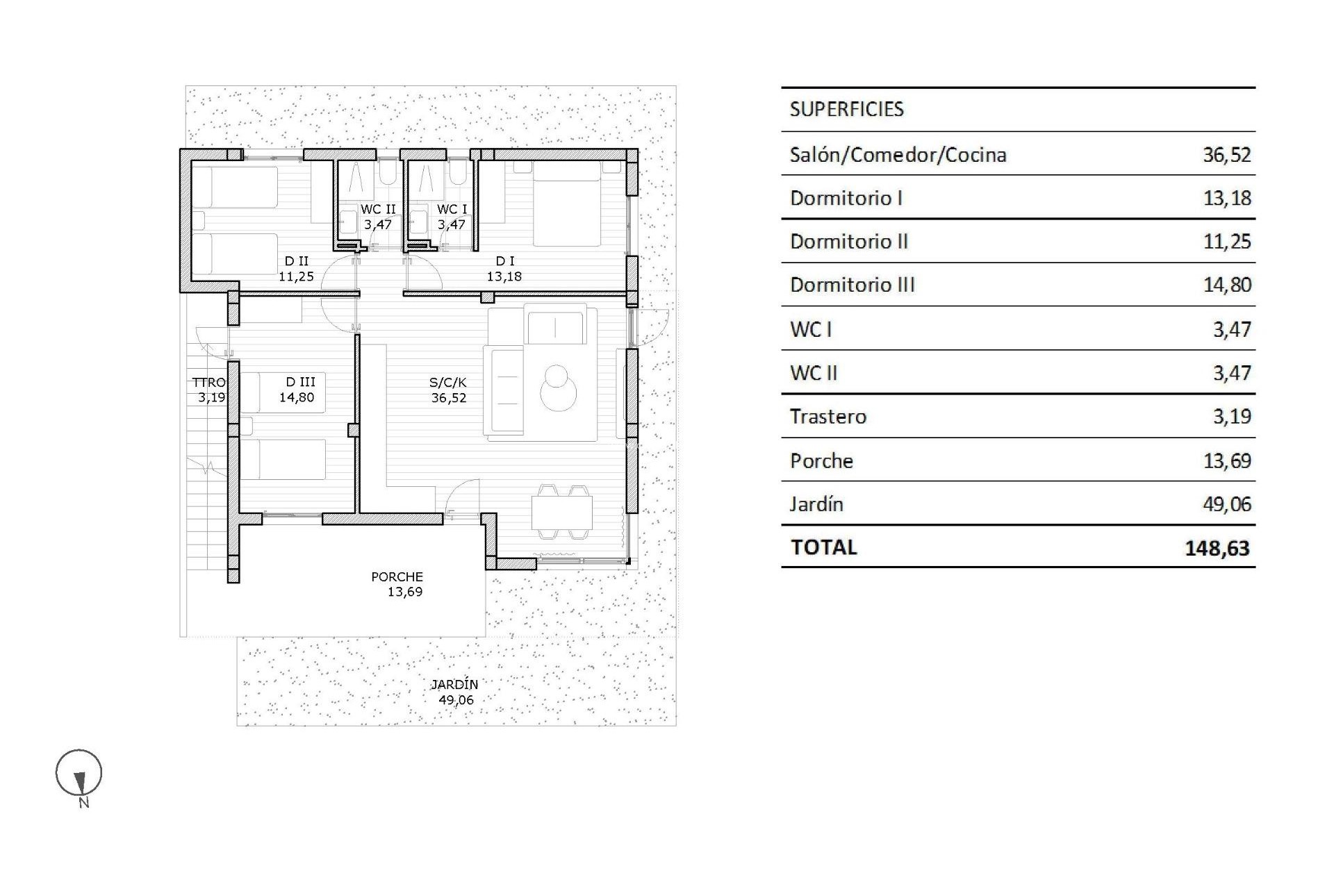 Nieuwbouw Woningen - Bungalow - San Miguel de Salinas