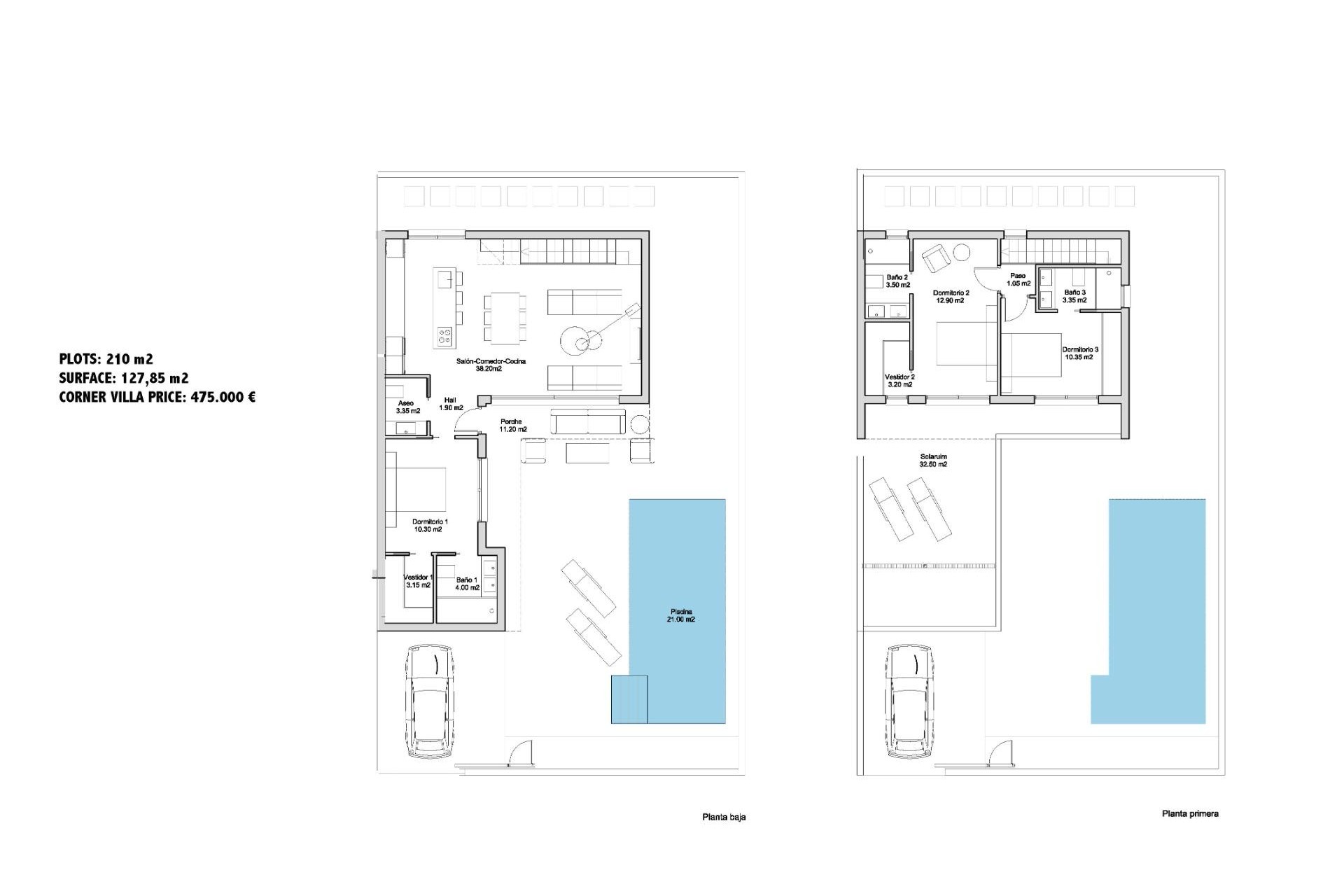 Nieuwbouw Woningen - Villa - San javier - Parque de los leones