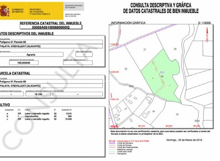 Reventa - Land - Crevillente - Inland