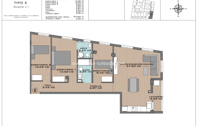 New Build - Apartment / flat - Algorfa