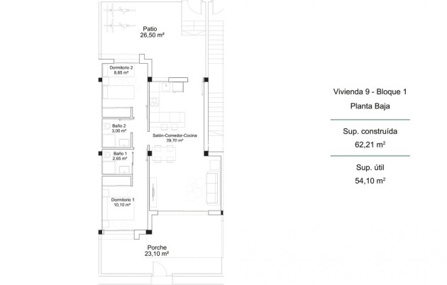 New Build - Bungalow - Orihuela Costa - Pau 26
