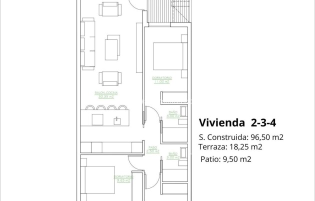 New Build - Bungalow - San Pedro del Pinatar - Los Antolinos