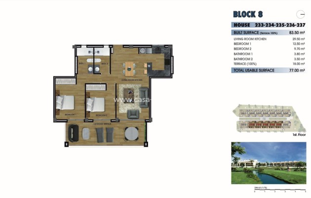 New Build - Apartment / flat - Los Alcázares - La Serena Golf