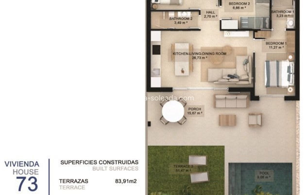 Obra nueva - Bungalow - Pilar de la Horadada - La Torre De La Horadada
