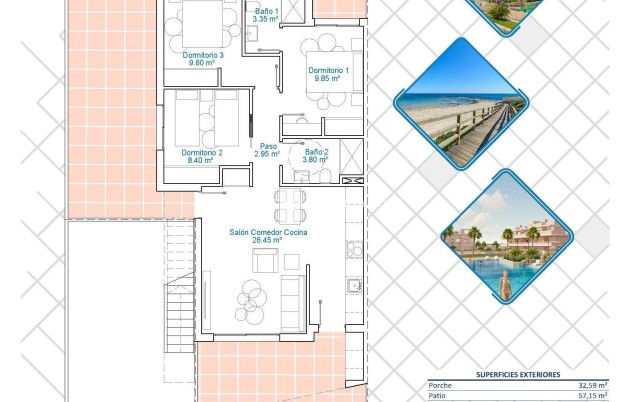Nieuwbouw Woningen - Bungalow - Pilar de la Horadada - Lo Monte