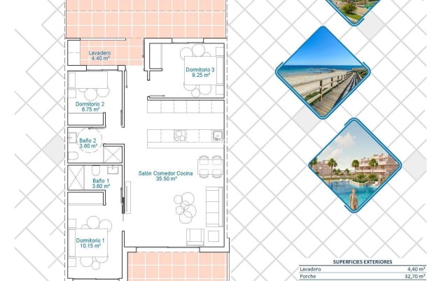 Nieuwbouw Woningen - Appartement / flat - Pilar de la Horadada - Lo Monte