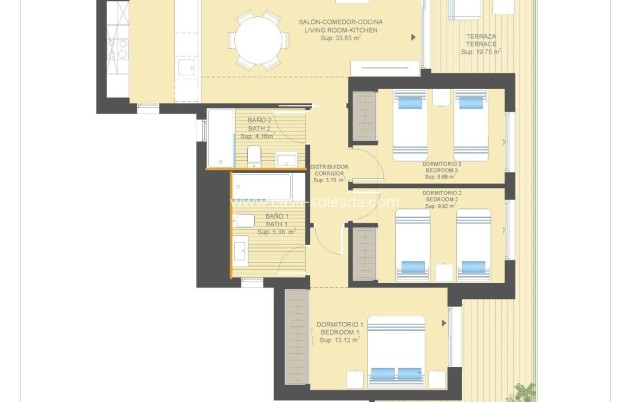 Neue Gebäude - Wohnung - Orihuela Costa - Campoamor