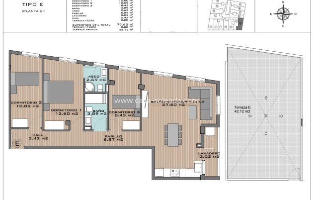 New Build - Apartment / flat - Algorfa - Pueblo