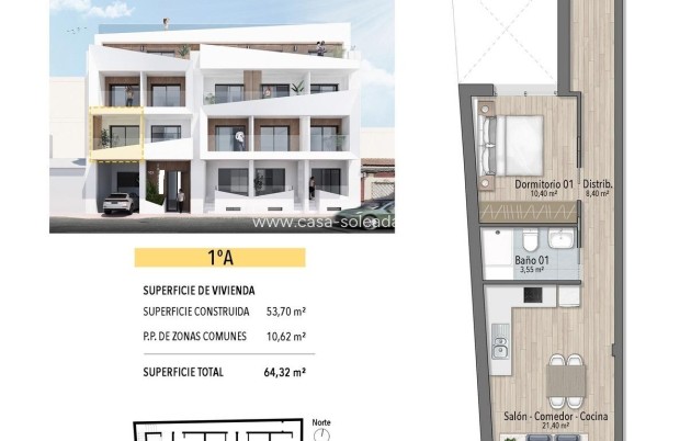 New Build - Apartment / flat - Torrevieja - Playa de El Cura