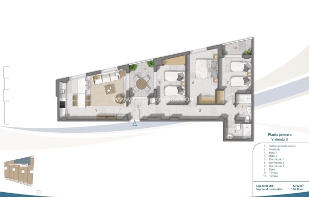 Neue Gebäude - Wohnung - San Pedro del Pinatar - Playa Villananitos