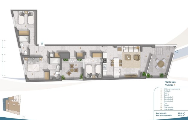 Neue Gebäude - Wohnung - San Pedro del Pinatar - Playa Villananitos