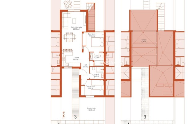 New Build - Townhouse - Banos y Mendigo - Altaona Golf