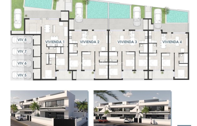Neue Gebäude - Bungalow - San Pedro del Pinatar - Las Esperanzas