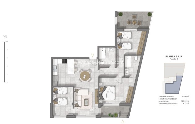 New Build - Apartment / flat - Guardamar del Segura - Pueblo